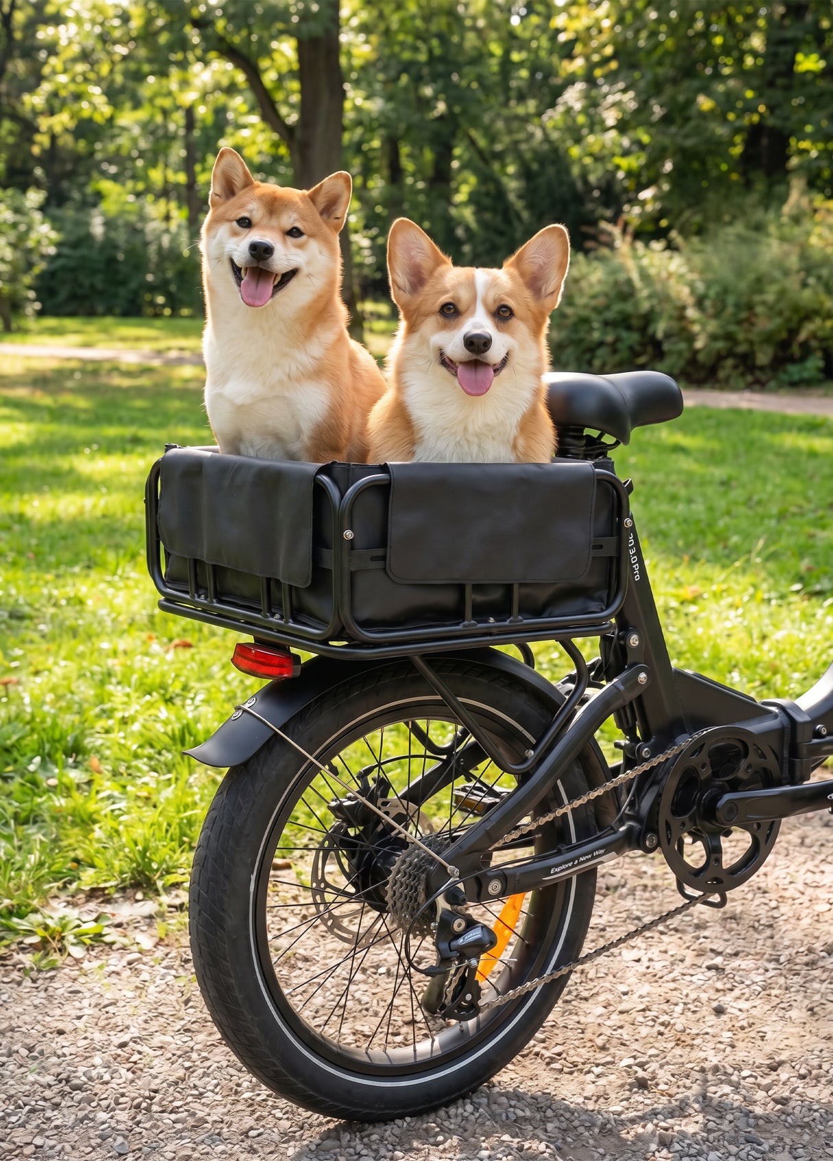 Rear Bike Basket Set (Free gift with E26 3.0 Pro E-bike purchase)