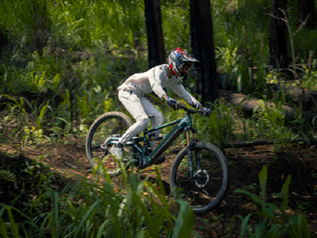 Master Unforgiving Downhill Paths On A Strong Electric Mountain Bike