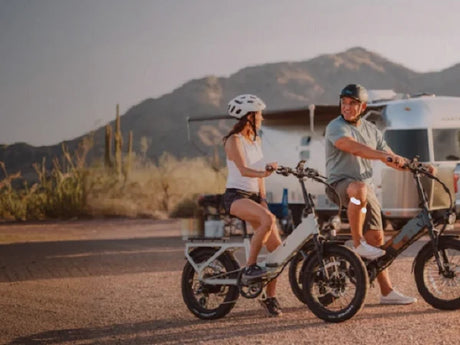 Riding An Electric Bike Bicycle Ebike Makes Daily Travel Smooth