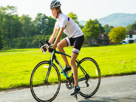 Women riding one of the fastest electric bike in the world.