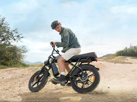 a man riding an engwe m1