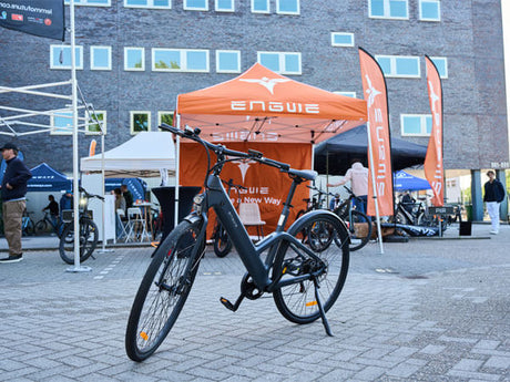 engwe mapfour n1 pro urban e bike on the bright e-bike party