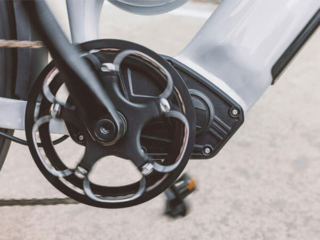the pedal on an electric bike