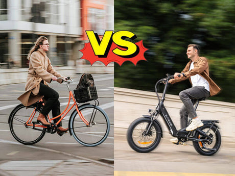 riding electric bike vs regular bike