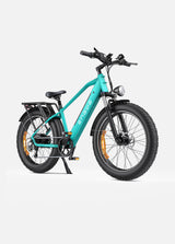 a green engwe e26 electric commuter bike