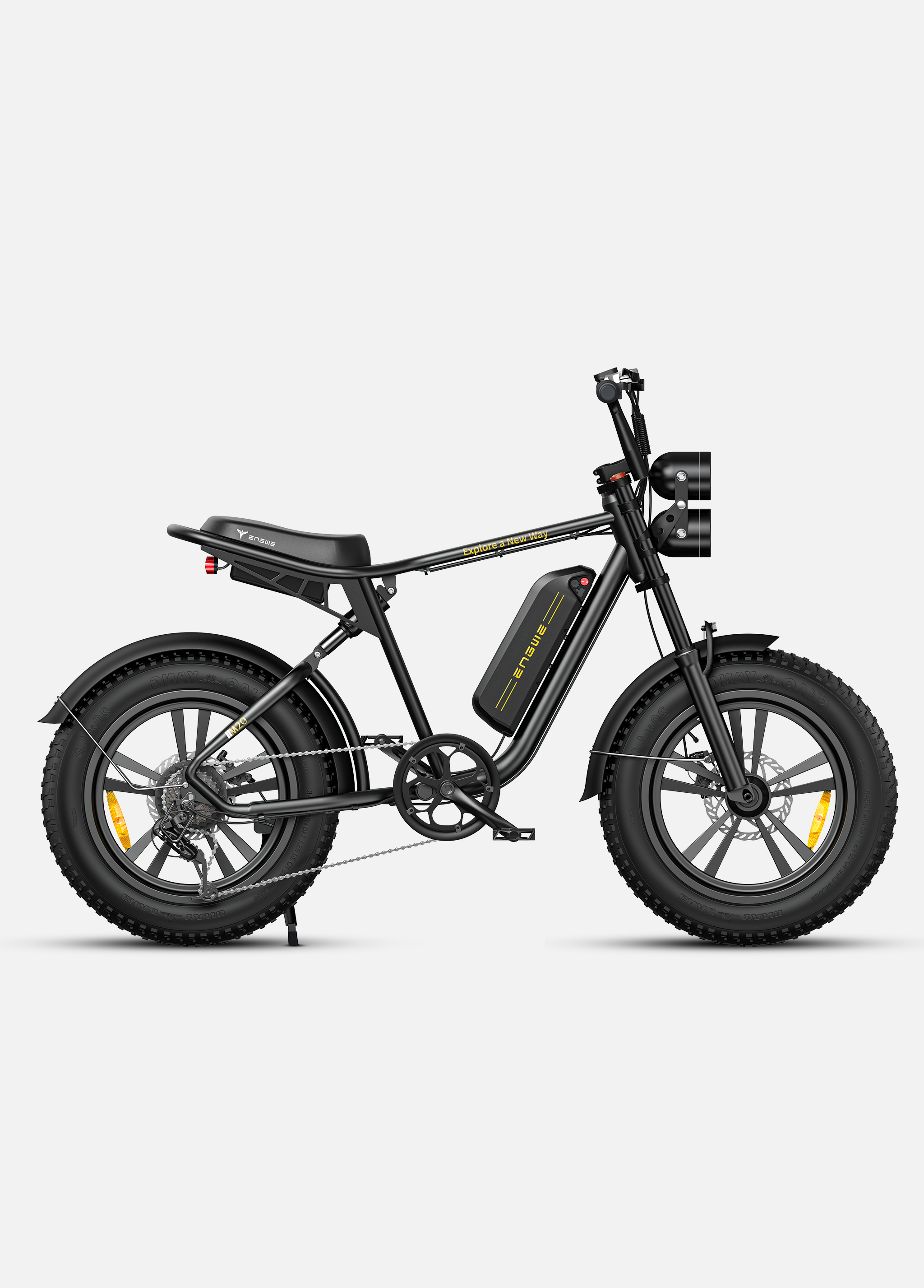 Mountain Bike Bici Elettrica Regolamentazione ENGWE M20 Bicicletta Elettrica  Fat Bike A Doppia Batteria
