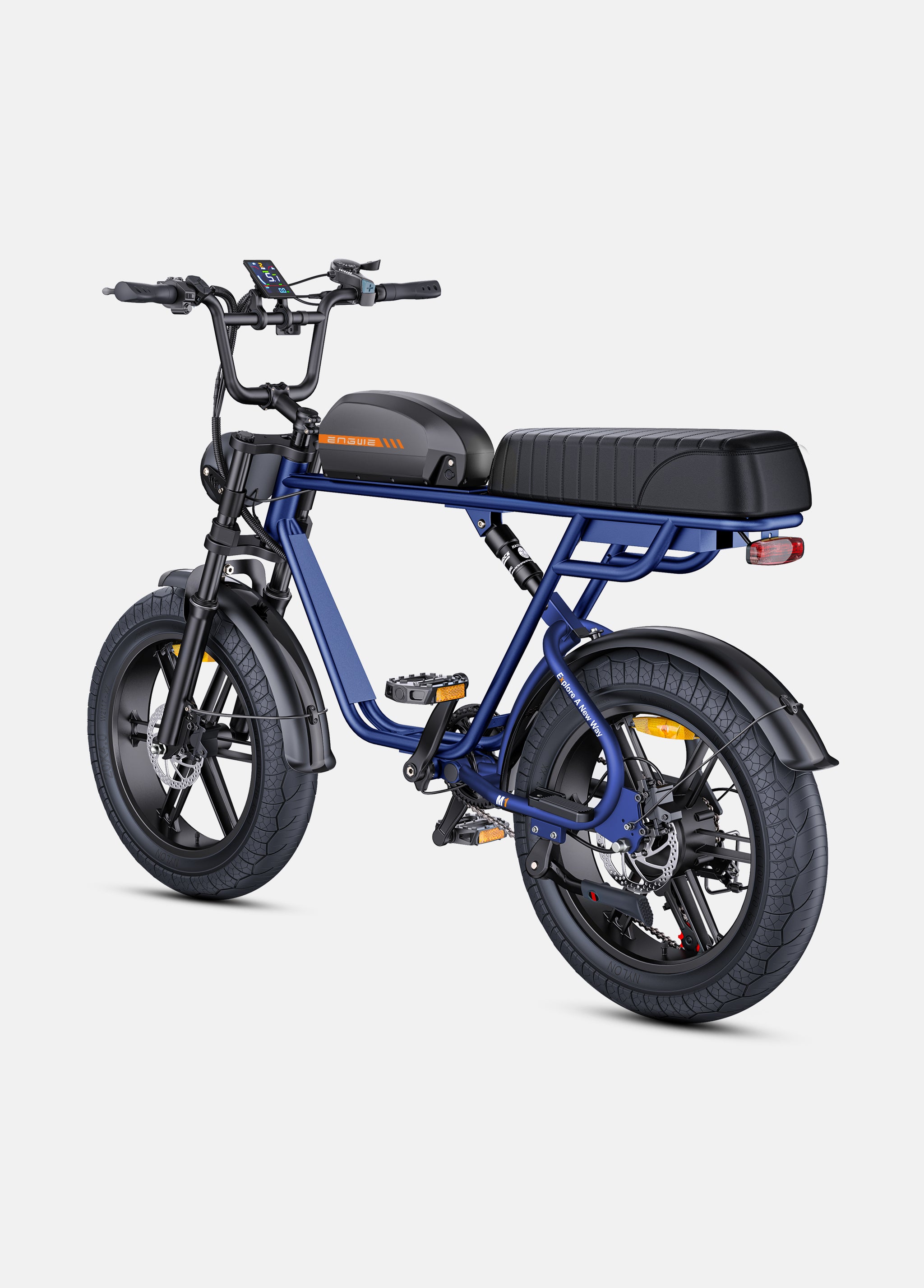 ENGWE エングウェイ ENGWE M1 Moped Style Electric Bike: 170KM Electric Fat Tire Bike