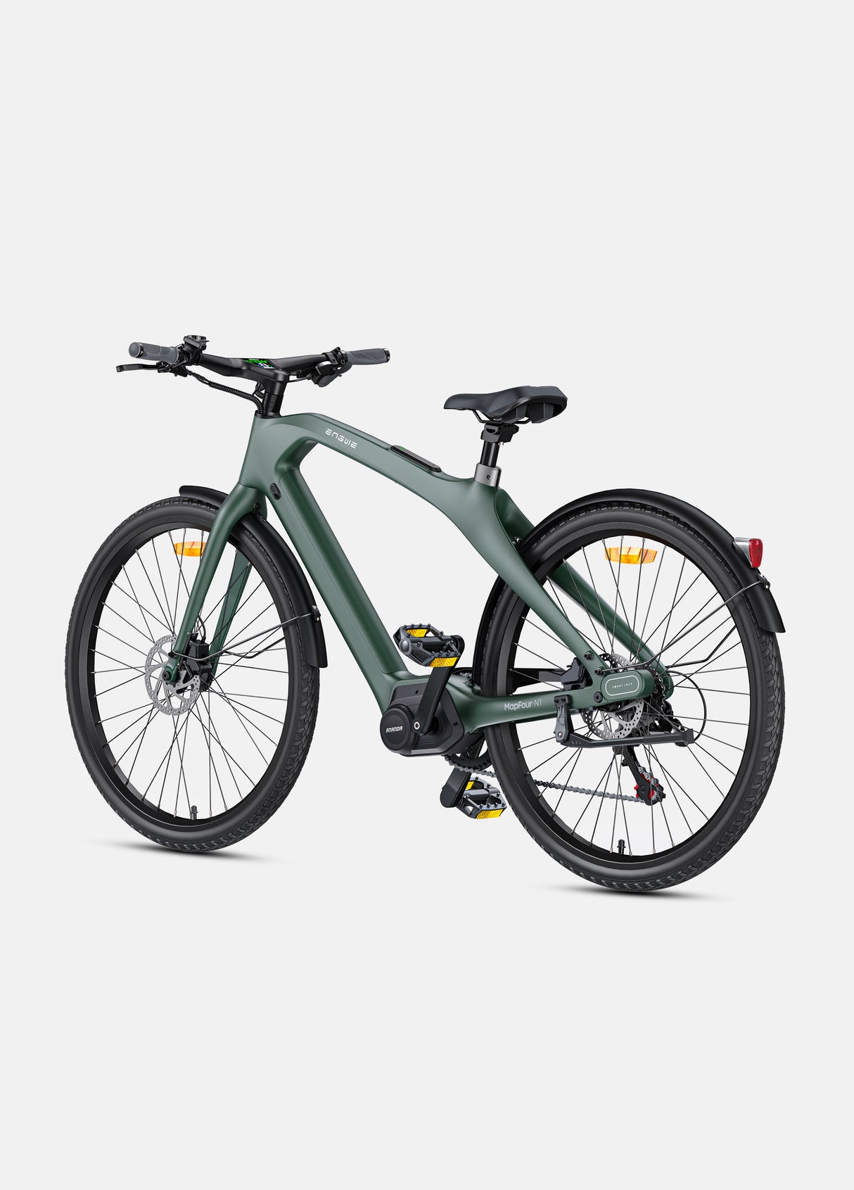 a green engwe mapfour n1 pro light e bike