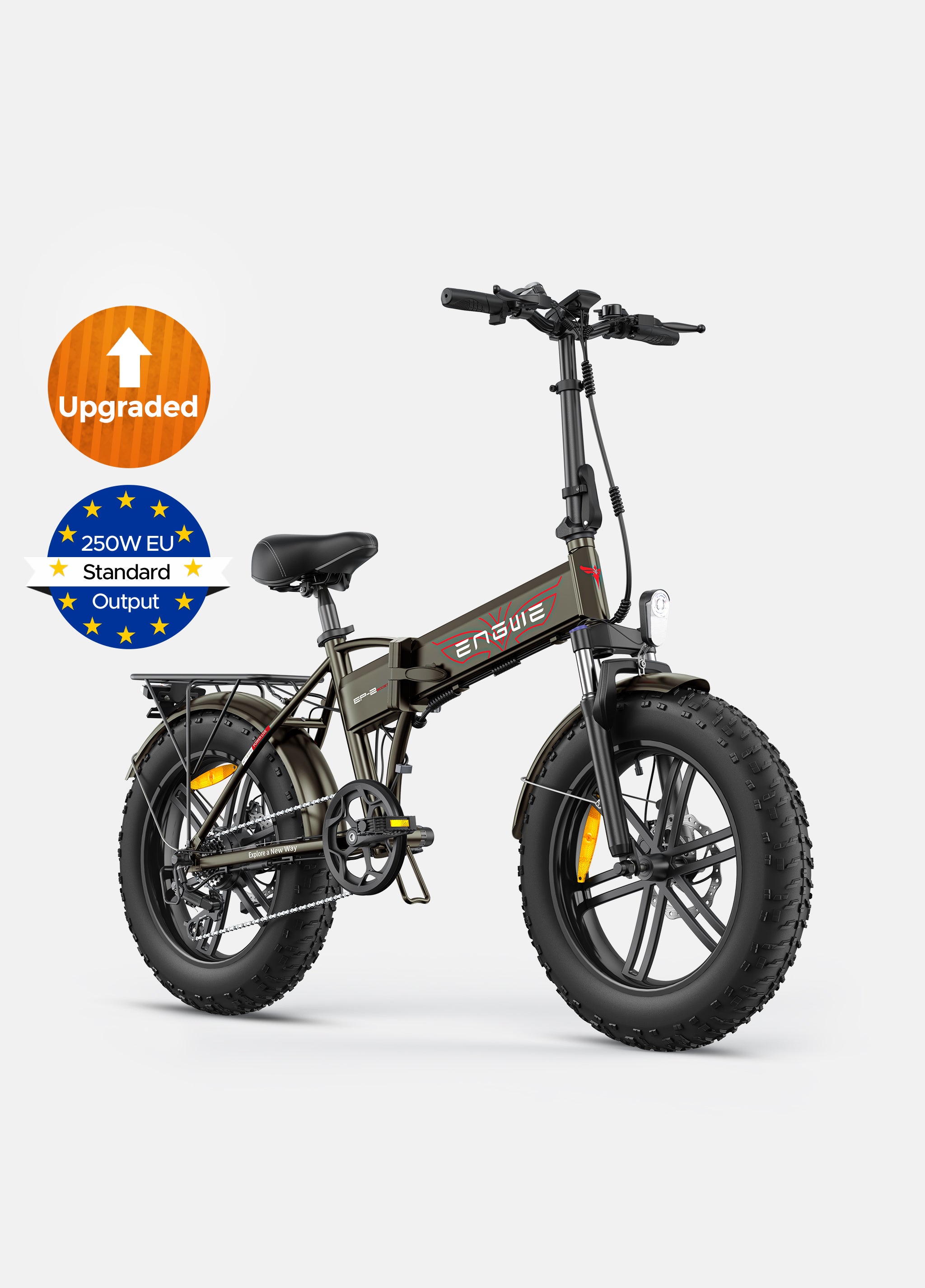 ENGWE エングウェイ EP-2 Boost Folding Fat Tire Electric Bike for All-Terrain – ENGWE