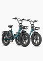 2 green engwe l20 boost e fat tire bikes