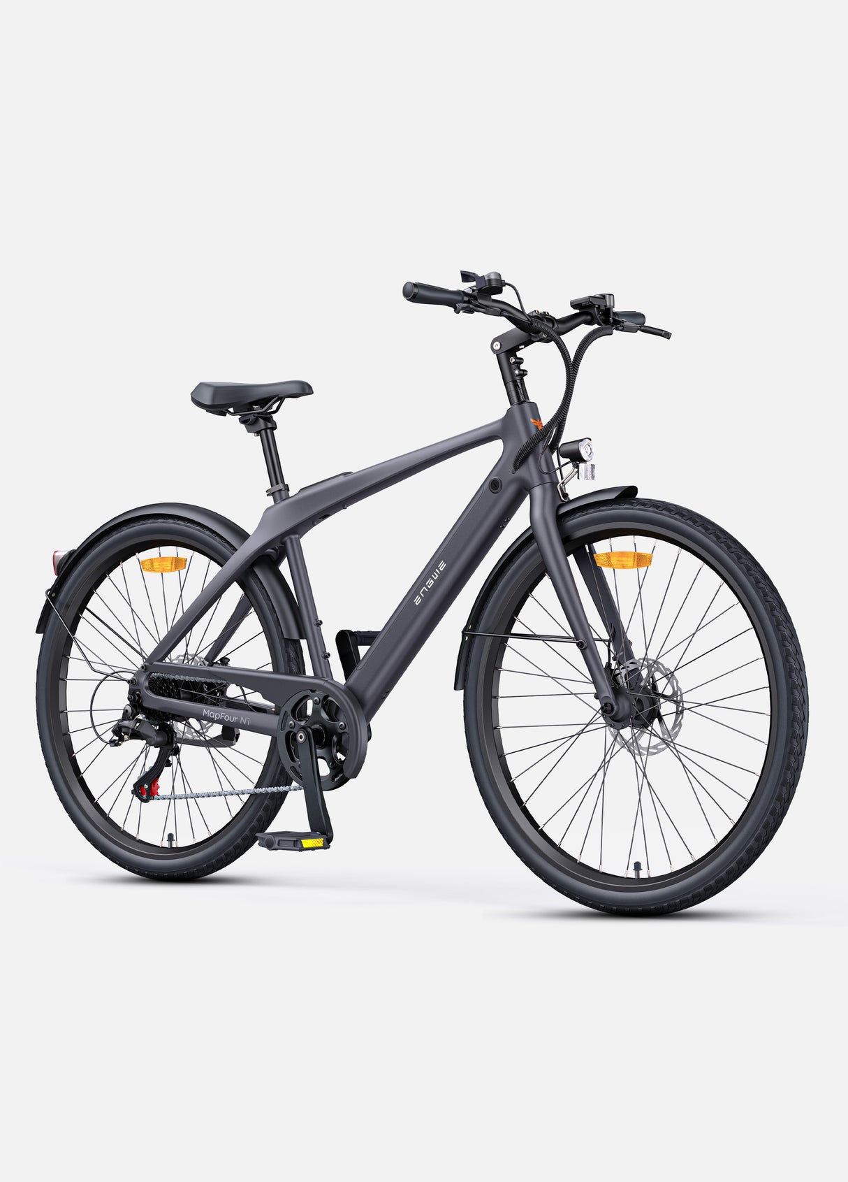 a black engwe mapfour n1 air carbon e bike